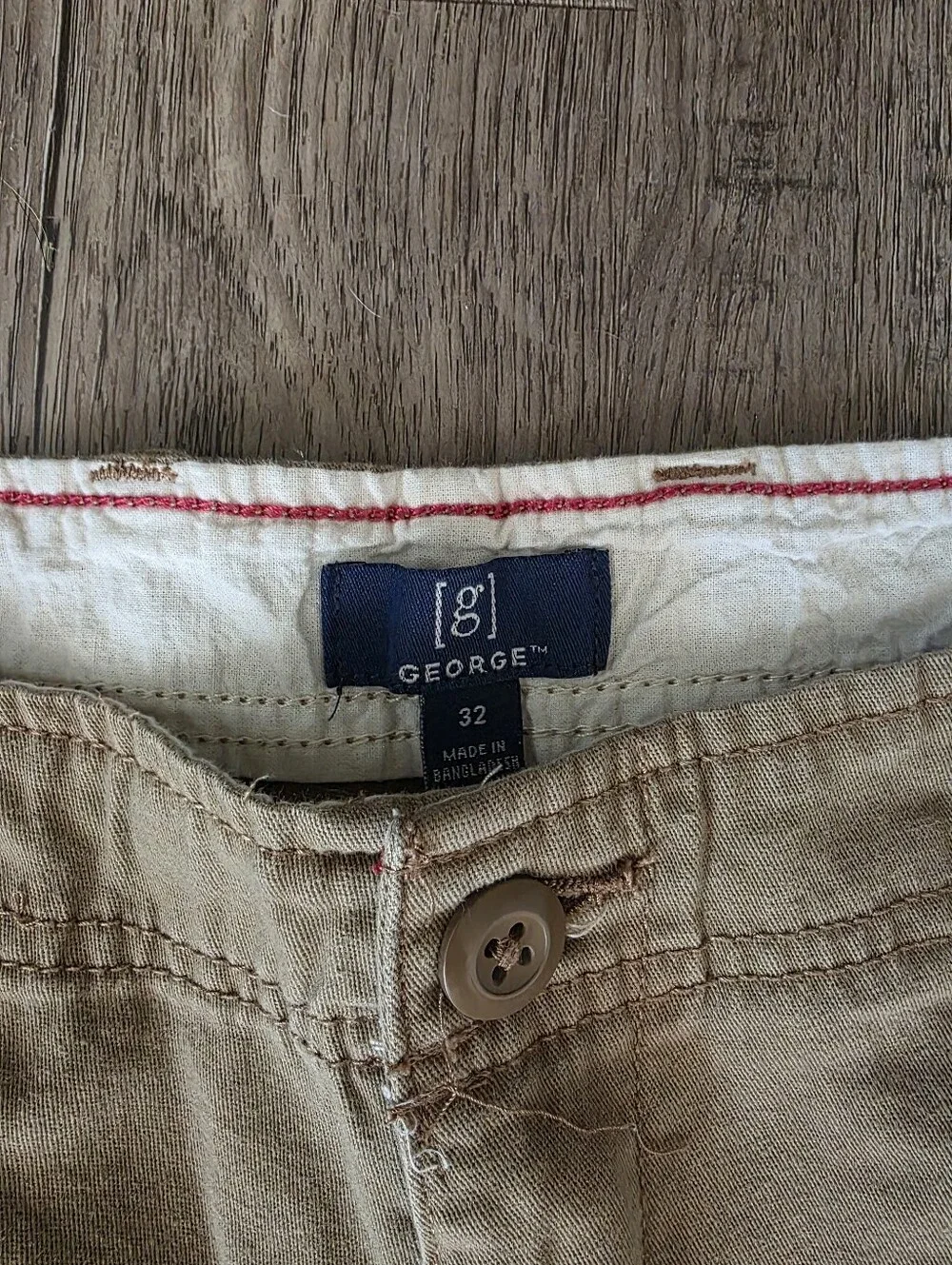 Mens George Tan Cargo Shorts Size 32